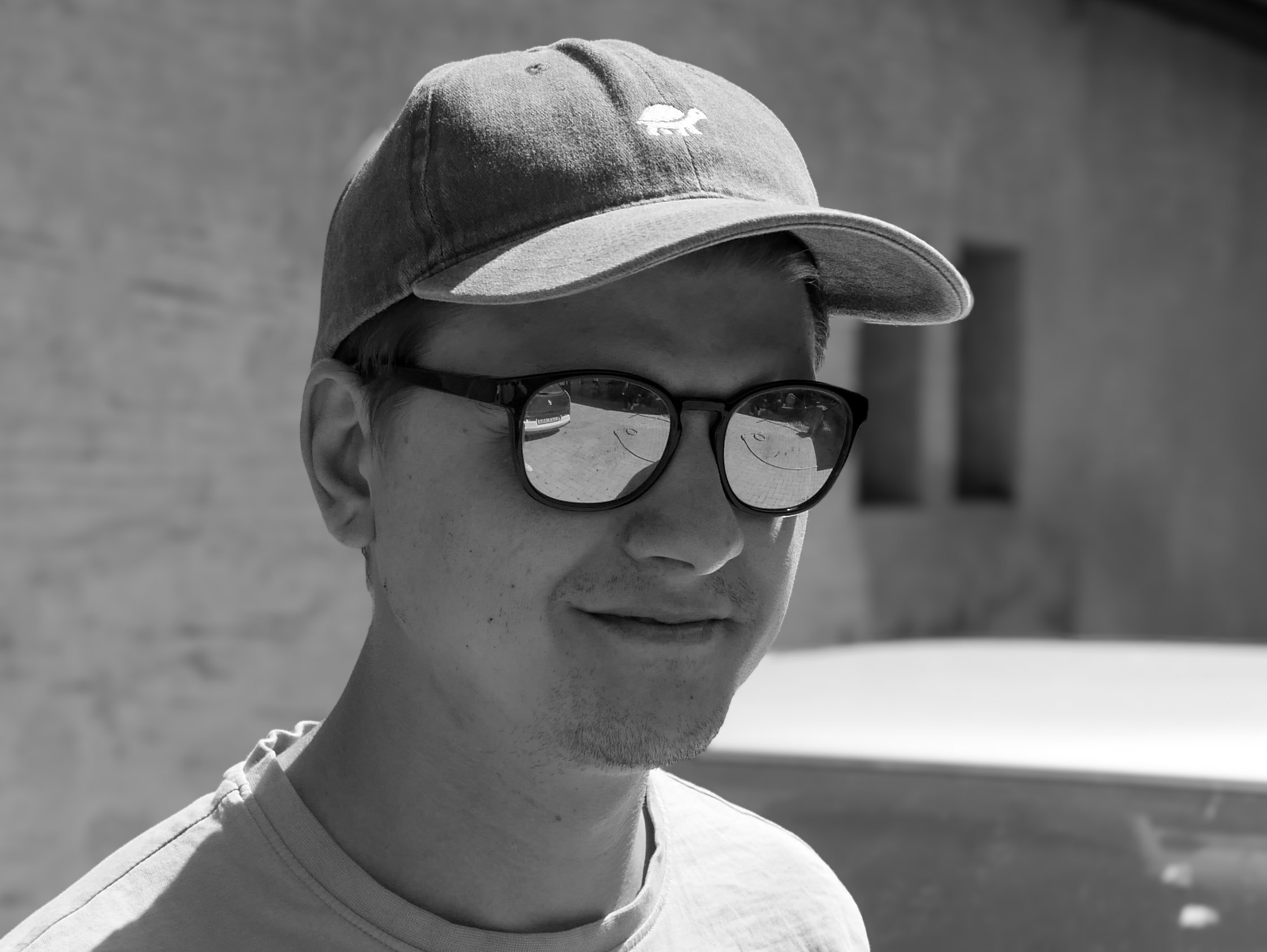 Sapesz dad hat fekete-fehér lifestyle fotó